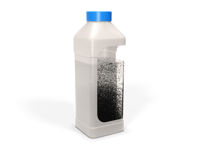 Kompa AS - Vannprøveflaske - Klar væske med mye partikler