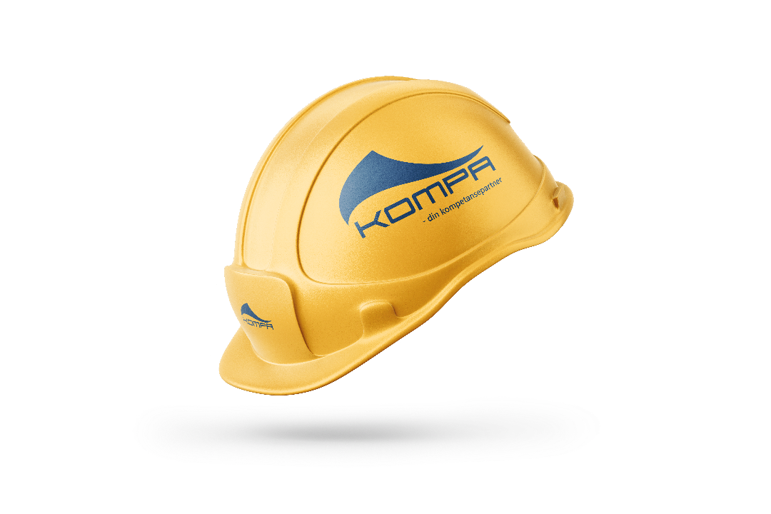 Kompa HardHat - Gul-1